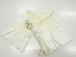 リサイクル　正絹　絞り束ね熨斗模様帯揚げ・帯締めセット